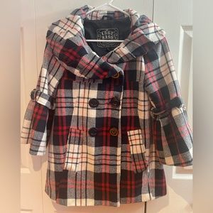 Last Kiss Plaid Swing Jacket Size Small